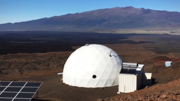 One of the Mars-like habitat's on Hawaii, known as the Hawaii Space Exploration Analog and Simulation (HI-SEAS).