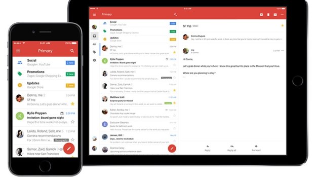 The new Gmail app on iPhone and iPad.