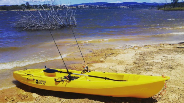 An image of the missing man's 2 Monks kayak.