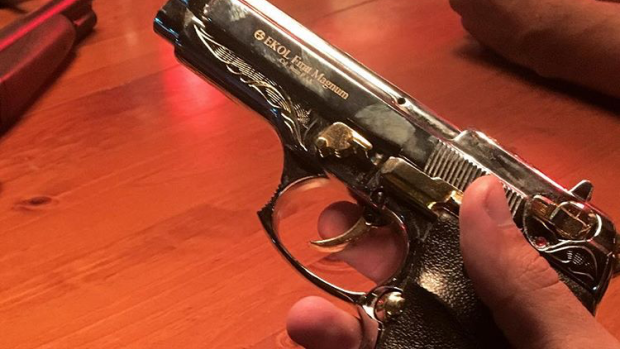 Johann Ofner posted this image of a prop gun before his fatal shooting during filming.