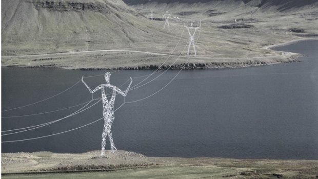 Choi+Shine's humanoid power pylons imagined for Iceland
