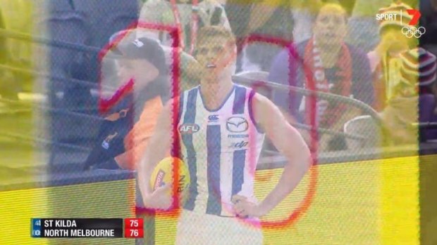 Mason Wood let the shot clock run down to ice the game against St Kilda.