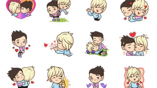 A collection of gay emojis that were made unavailable in Indonesia