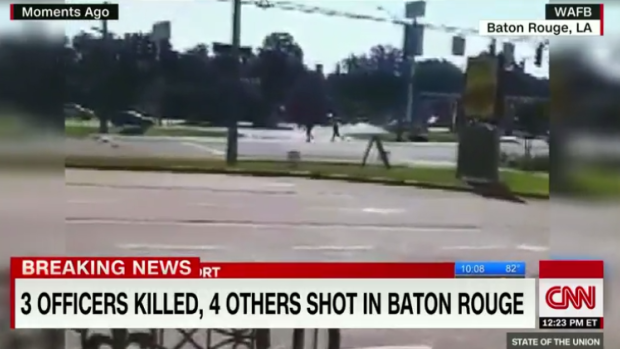 The police shooting in Baton Rouge. 
