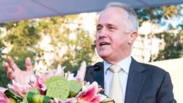 Malcolm Turnbull spoke at the opening of the Lantern Festival.
