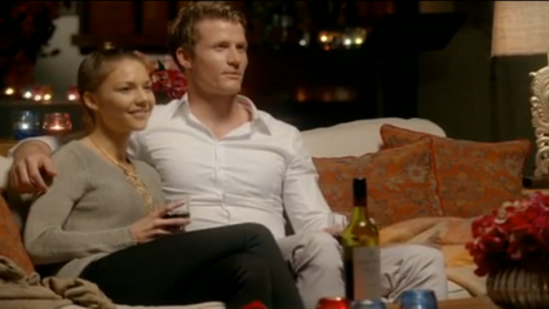 Richie and Sam on a heavily-produced Bachelorette date.