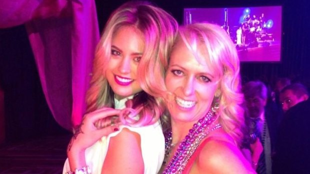 Jesinta Campbell and Simone Campbell.