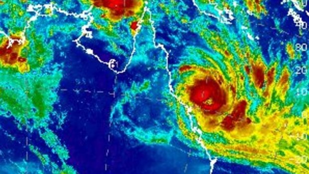 On Monday morning, Tropical Cyclone Debbie was only 285 kilometres east-northeast of Bowen.