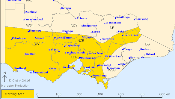 Severe weather warning: Victoria braces for damaging winds