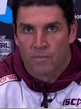 Unhappy: Trent Barrett.