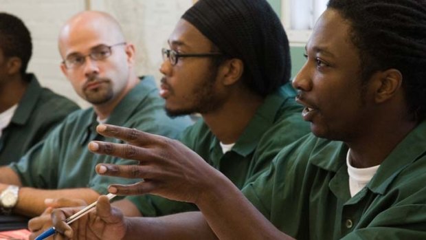 Inmates in class: the Bard Prison Initiative works for incarcerated men and women to earn a Bard College degree while serving their sentences.