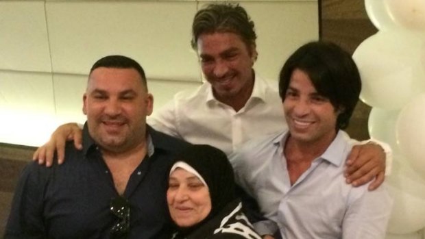 Michael and Fadi Ibrahim (pictured left and right with brother John) were arrested in Dubai.