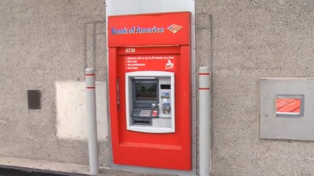The man was stuck in the ATM for several hours. 