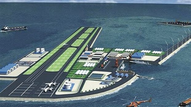 Artificial islands, such as this one planned by China, are causing alarm around the South China Sea.