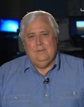 Clive Palmer to <i>Lateline</i> host Emma Alberici: "Goodbye, goodbye, I don't want to talk to you anymore. See you later."
