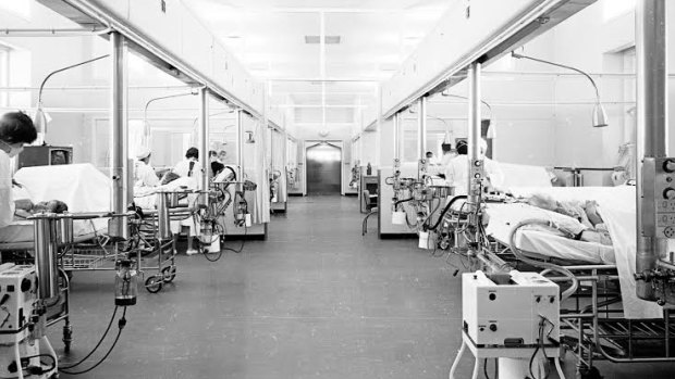 The intensive care unit at Prince Henry Hospital where the donor was located for the first kidney transplant in the mid-1960s.
