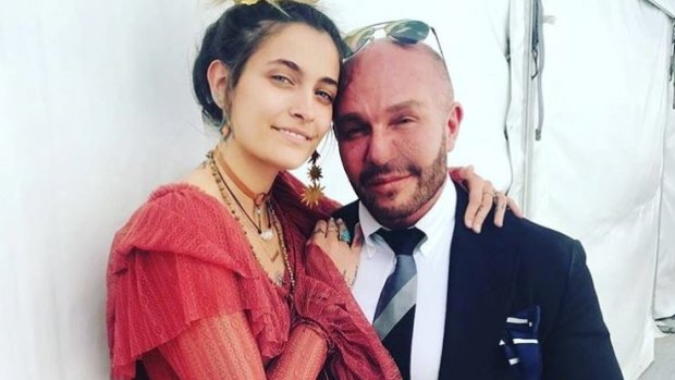 Alex Perry with Paris Jackson on Melbourne Cup Day.