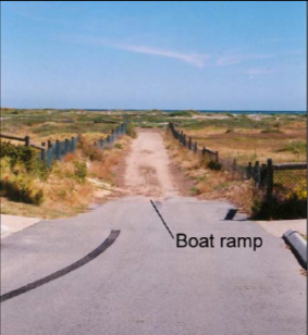 The Waimea Street "boat ramp". 