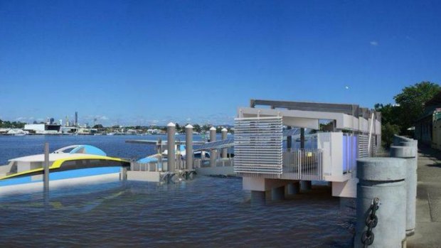 The Bretts Wharf ferry terminal will be relocated.