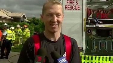 Firefighter Alan Fritsch rescued a family from a burning home before rushing off for the birth of his child.