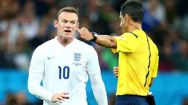 Wayne Rooney's hair copped criticism on Twitter during England's game against Uruguay on Thursday.
