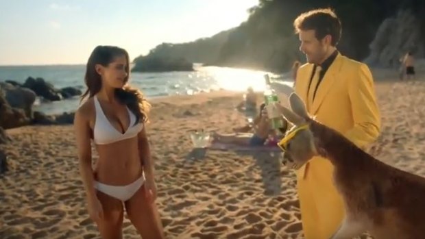 Gonsalves in wine brand Yellow Tail's Super Bowl advert last year.