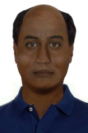 A composite image of the man who exposed himself to a teenage girl in Box Hill