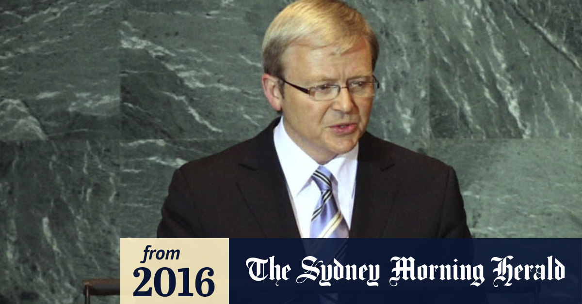 Rudd faces uphill fight if he offers himself as UN Secretary-General