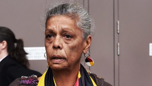 Jenny Munro shows bitter disappointment when a ruling from the Supreme Court went against the Redfen Tent Embassy earlier this month.