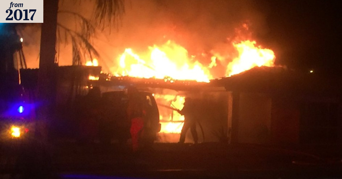 Fire leaves family homeless for second time in four months