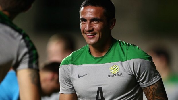 Tim Cahill: a vital part of the Socceroos team.