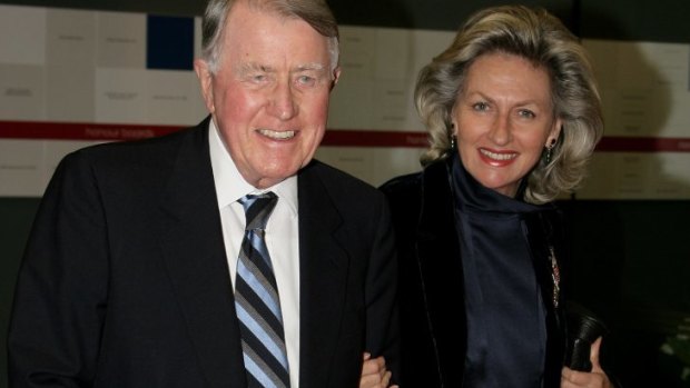 Neville and Jill Hickson Wran in 2008.
