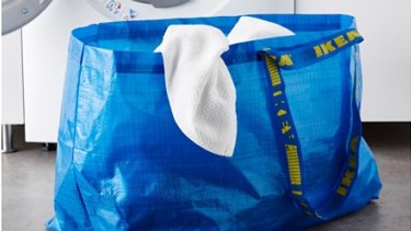 balenciaga blue ikea bag