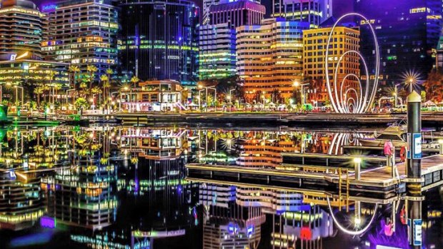 Hobby photographer Steve Gallop captures the reflections at Elizabeth Quay