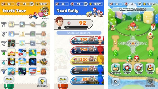 Earn rally tickets in World Tour, fight your friends for Toads in Toad Rally, and rebuild the kingdom in Kindgom Builder.
