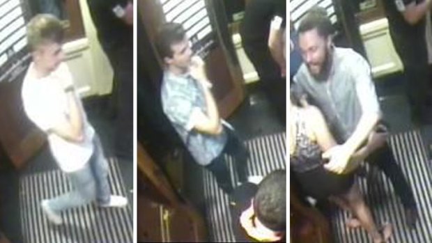 Three men police would like to speak with in relation to an assault on a woman at a Civic nightspot last month. 
