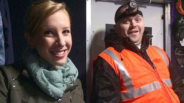 Shot dead ... Journalists Alison Parker and Adam Ward had worked together regularly, posting photos on the job to Twitter.