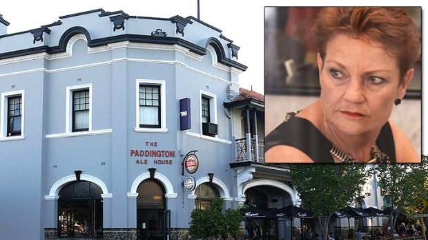 Pauline Hanson is set to appear at Perth's Paddington Ale House on Thursday night.