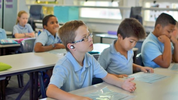 Perth school boy Kai finds it easier to concentrate on the teacher's voice with Nuheara's IQbuds helping to compensate for his Auditory Processing Disorder.