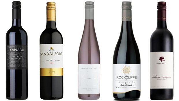 Some of the wines that won gold at the Qantas Wine Show of WA.