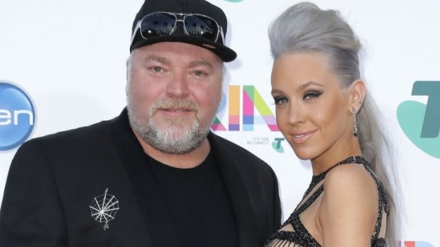 "We're chilled": Kyle Sandilands and girlfriend Imogen Anthony.