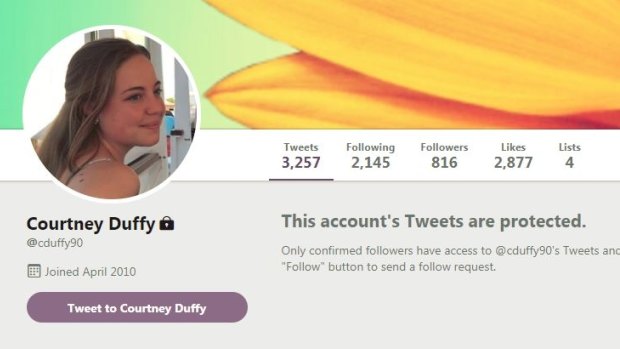 Courtney Duffy protected her Twitter account after her request to JetBlue went viral.