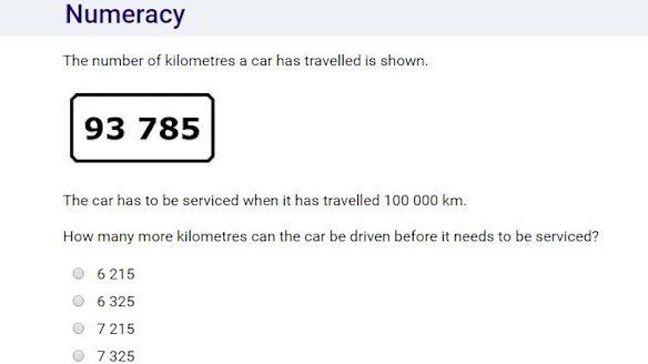 Students will have to sit an online numeracy test if they do not achieve band 8 in NAPLAN.