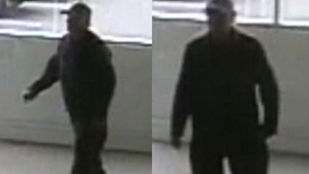 Images taken from CCTV footage of the man police wish to speak to.