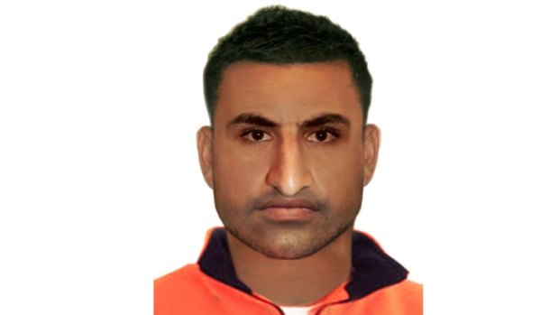 A computer-generated image of the man police wish to speak to.