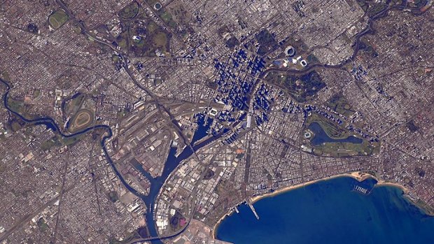 Can you spot your house? Melbourne from space.