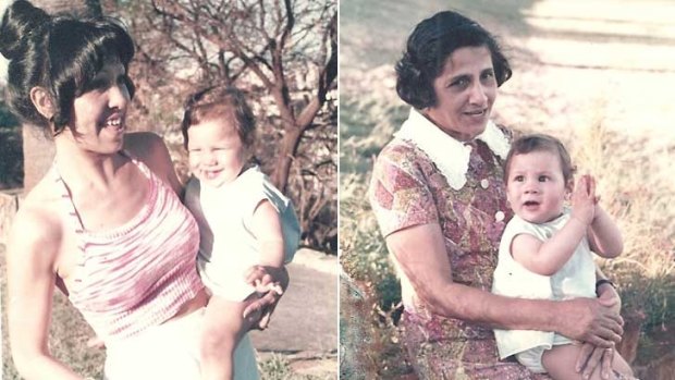 Lisa with her mother (left) and with her Nan at Kings Park.