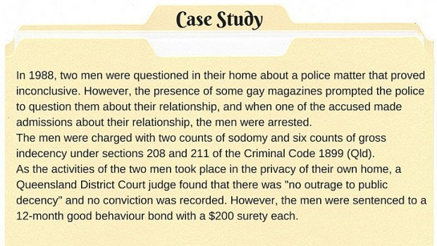 A case cited in the report.