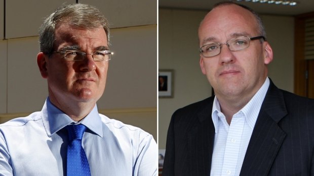 The contenders: Michael Daley and Luke Foley.