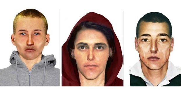 Computer-generated images of three youths wanted over the Hampton mugging.